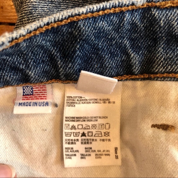 America apparel super highrise jean short - Picture 4 of 4